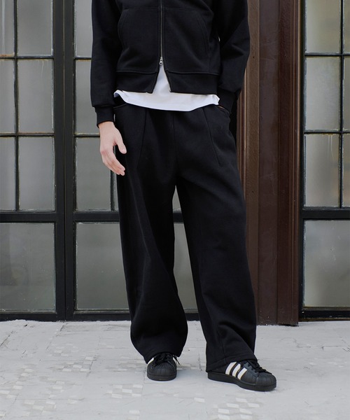 Regen Glanz スウェットパンツ ジャージ curve design tuck sweatpants