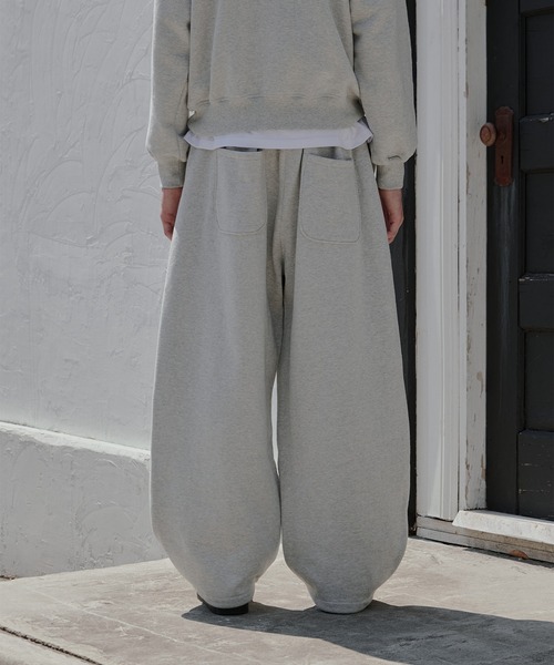 Regen Glanz スウェットパンツ ジャージ curve design tuck sweatpants