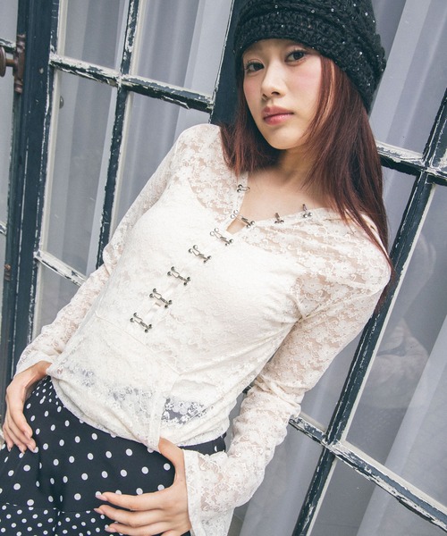 Heart Tattoo パーカー lace chain hoodie / レースチェーンフーディ