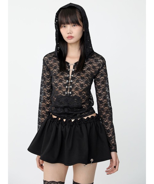 Heart Tattoo パーカー lace chain hoodie / レースチェーンフーディ