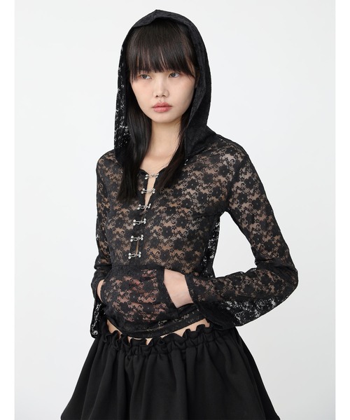 Heart Tattoo パーカー lace chain hoodie / レースチェーンフーディ