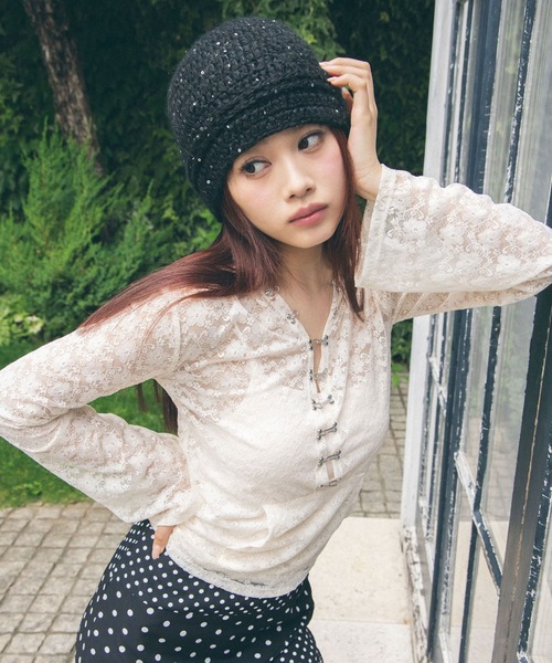 Heart Tattoo パーカー lace chain hoodie / レースチェーンフーディ