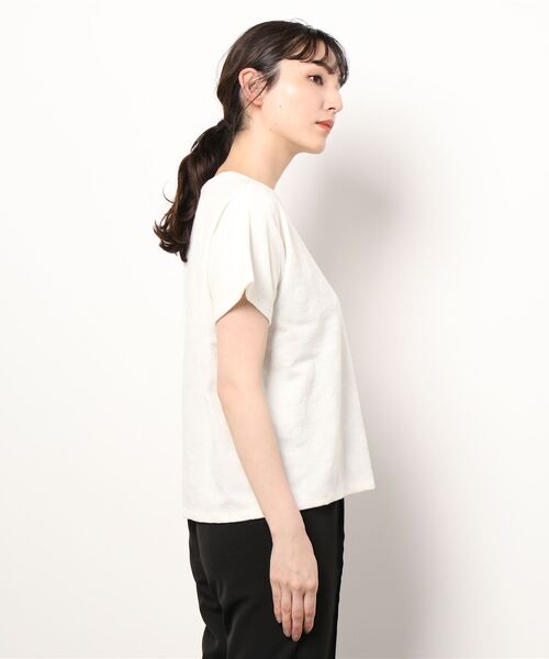 「l'atelier du savon」 半袖カットソー FREE アイボリー レディース_画像2