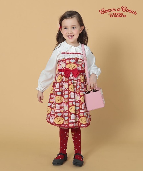 coeur a ブラウス シャツ 「Etoile et Griotte×coeur coeur」タイ付き