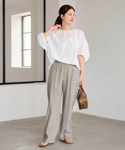 FRAMeWORK（フレームワーク） パンツ 40 ホワイト×ホワイト レディース