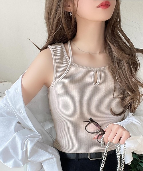「classicalelf」 ノースリーブトップス SMALL ホワイト レディース_画像3