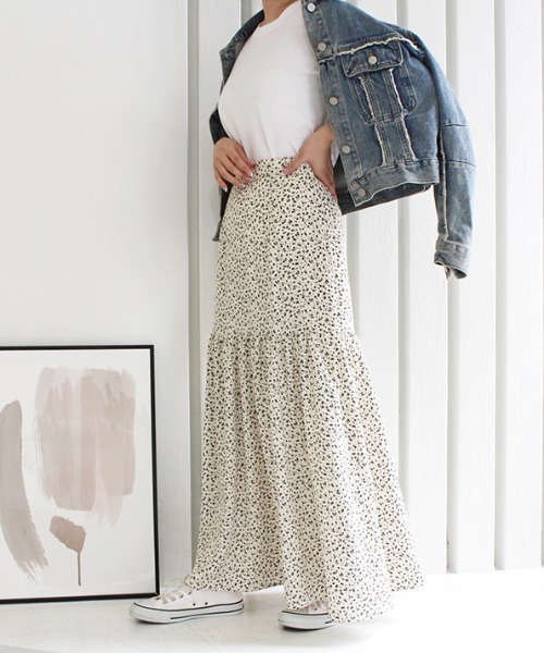 「MODE ROBE」 フレアスカート FREE ブラック レディース_画像7