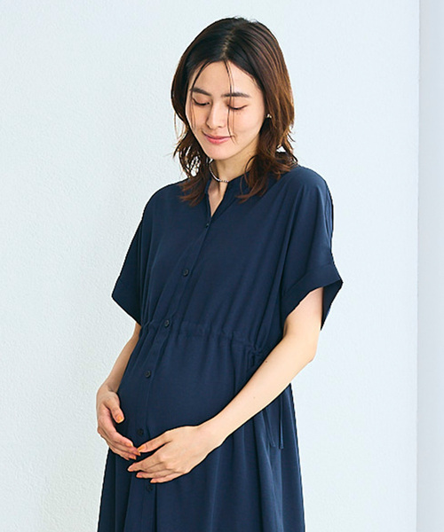 「Rosemadame」 半袖ワンピース LL ネイビー レディース_画像6