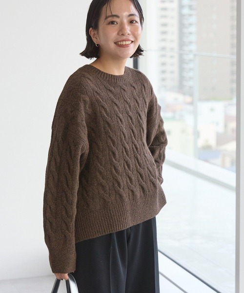 【美品】アメリヴィンテージ ビッグケーブルニット KNIT
