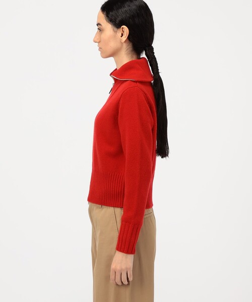 MACPHEE - 新品 同様 MACPHEE ウール ナイロン ボア ジップアップ カーディガン MACPHEE（マカフィー） カーディガン NZ LAMBS ジップアップ