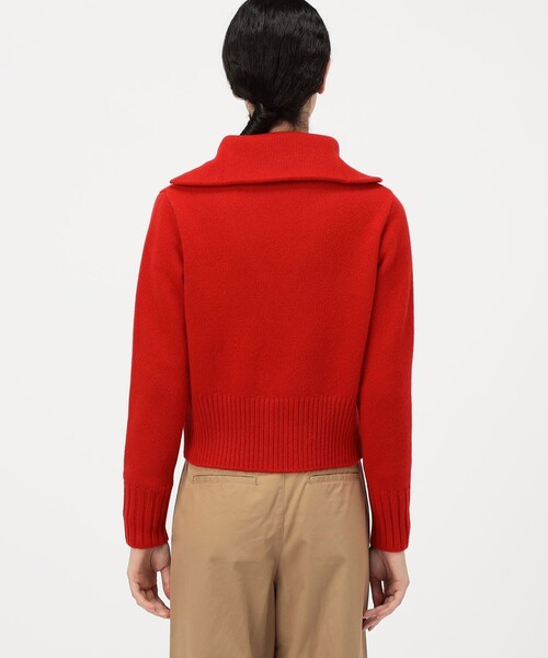 MACPHEE（マカフィー） カーディガン NZ LAMBS ジップアップ