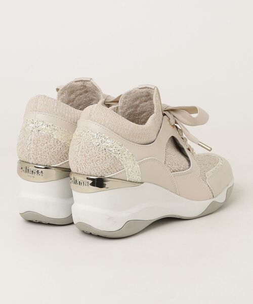 「+diana」 ローカットスニーカー 22.0cm ベージュ レディース_画像2