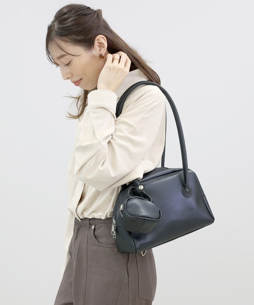 Aletta vita ボストンバッグ ミニバッグチャーム付ボストンバッグ 