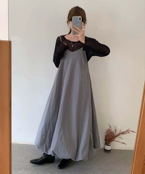 ジャンパースカート Aラインフレア中綿ジャンバースカート : ZOZOTOWN