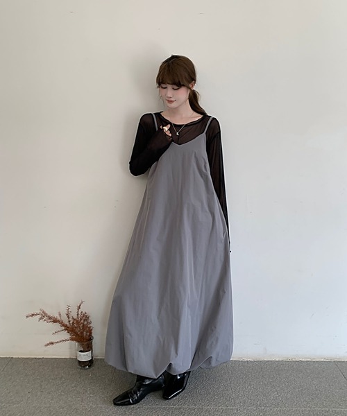 ジャンパースカート Aラインフレア中綿ジャンバースカート : ZOZOTOWN