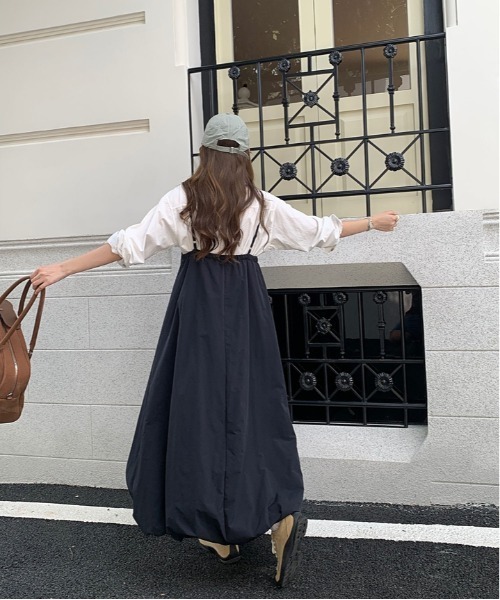 ジャンパースカート Aラインフレア中綿ジャンバースカート : ZOZOTOWN