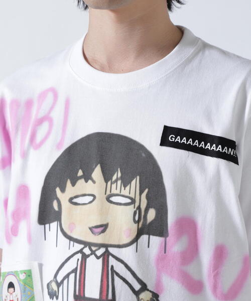 ROYAL FLASH（ロイヤルフラッシュ） tシャツ 「guernika×ちびまる子