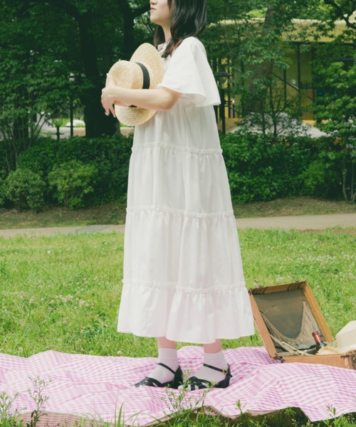 「kutir」 半袖ワンピース LARGE ブラック レディース_画像2