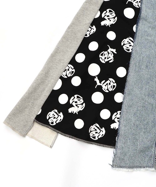 ScoLar（スカラー） デニムスカート 153717：スカラーリメイク風 異