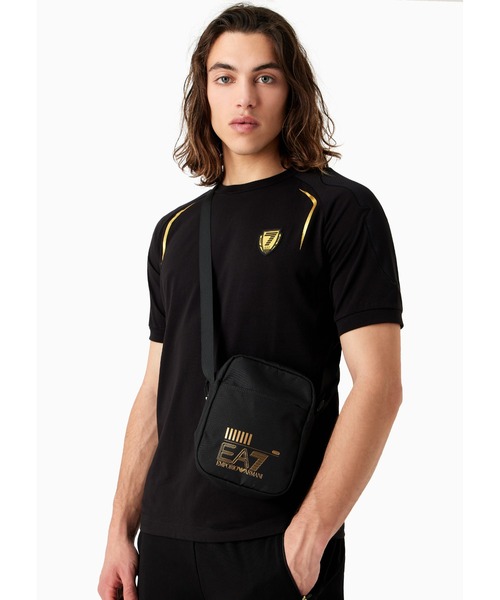 EA7 「EMPORIO ARMANI EA7」 ショルダーバッグ FREE ブラック×ゴールド