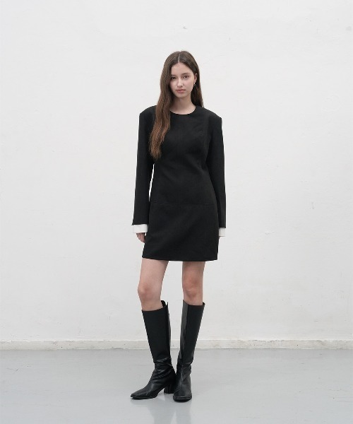 GENERAL IDEA ワンピース 「GENERAL IDEA」カフスミニワンピース