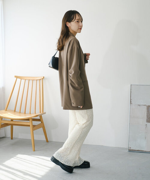 「Kastane」 イージーパンツ FREE アイボリー レディース_画像5