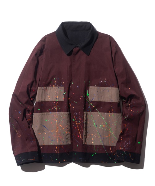 「glamb」 ジャケット L ワイン メンズ_画像2