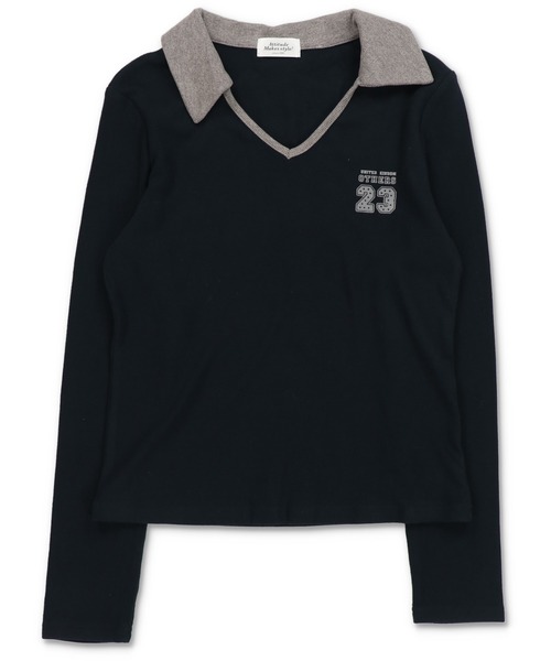 SPINNS（スピンズ） tシャツ 抜け感スポーティで今っぽスキッパー