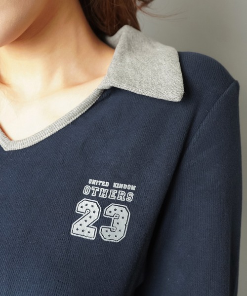 SPINNS（スピンズ） tシャツ 抜け感スポーティで今っぽスキッパー