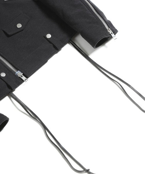 「GalaabenD」 ライダースジャケット M ブラック メンズ_画像5