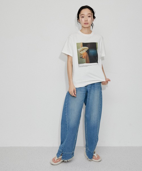 「JANE SMITH / JOHN SMITH」 半袖Tシャツ X-SMALL ホワイト レディース_画像4