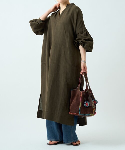 新品　BEARDSLEY ビアズリー　コットン　ロングシャツ BEARDSLEY - 新品 BEARDSLEY ビアズリー コットン ロングシャツの通販