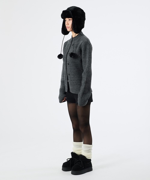 FTW ニット セーター 2WAY MELANGE BUTTON ZIP KNIT レディース