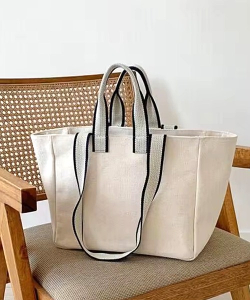 トートバッグ 「 ammy. / エイミードット 」 バイカラー ハンドル トートバッグ 「 ammy. / エイミードット 」 バイカラー ハンドル