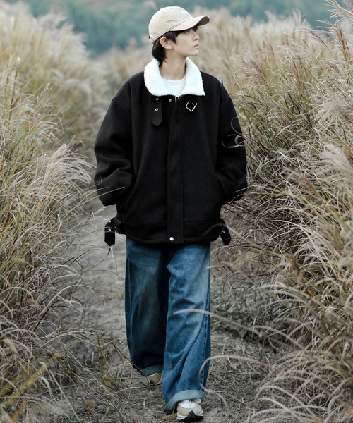 「neos」 ブルゾン MEDIUM オフホワイト メンズ_画像8