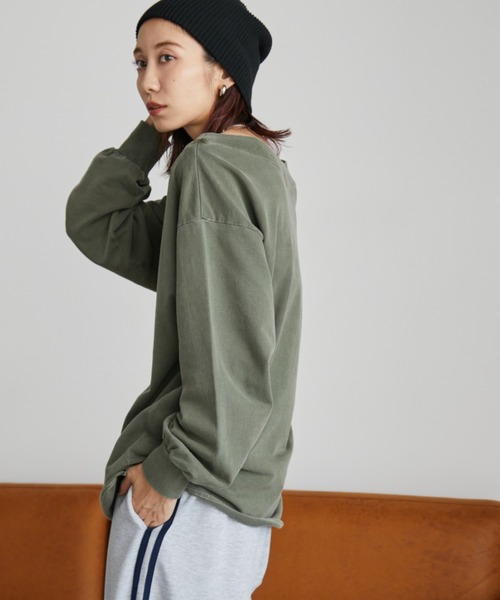 「Auntie Rosa Holiday」 スウェットカットソー FREE カーキ レディース_画像4