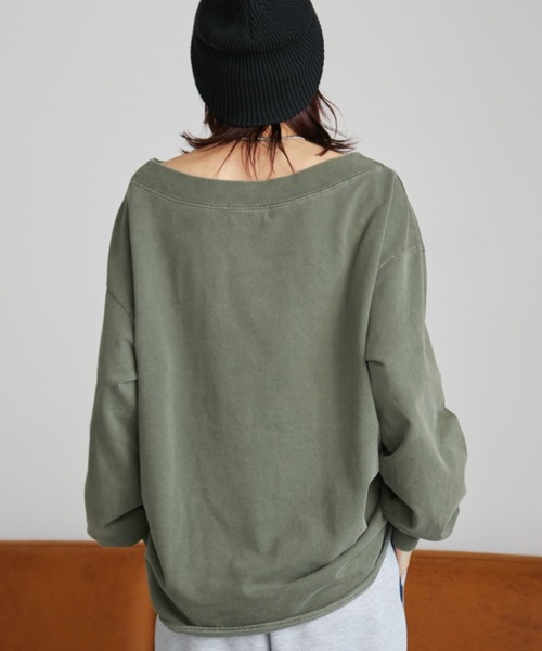 「Auntie Rosa Holiday」 スウェットカットソー FREE カーキ レディース_画像5