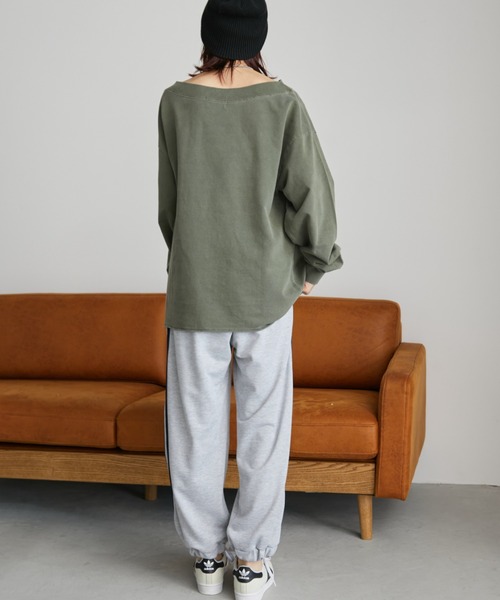 「Auntie Rosa Holiday」 スウェットカットソー FREE カーキ レディース_画像6