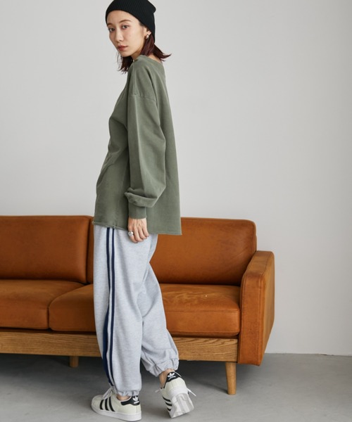 「Auntie Rosa Holiday」 スウェットカットソー FREE カーキ レディース_画像9