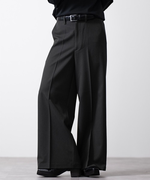 「CLEL」 スラックス M ブラック メンズ_画像2