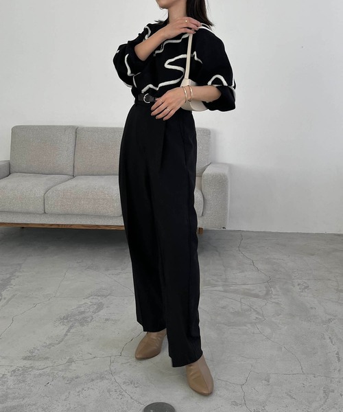 「CAPRICIEUX LE'MAGE」 長袖ニット FREE ブラック レディース_画像4