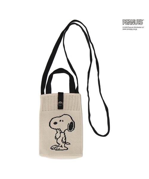 PEANUTS ショルダーバッグ バッグ ニットショルダーバッグ レディース