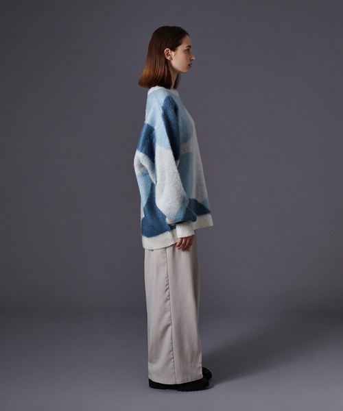 「ONCILY」 長袖ニット MEDIUM ブルー メンズ_画像7
