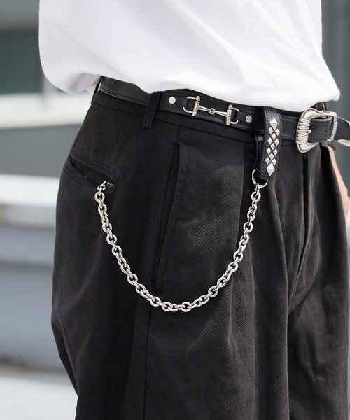 CALEE チェーンウォレット CALEE（キャリー） ウォレットチェーン STUDS LEATHER WALLET CHAIN