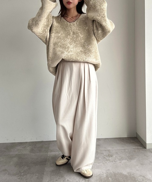 「apres jour mignon」 長袖ニット フリー ネイビー レディース_画像5