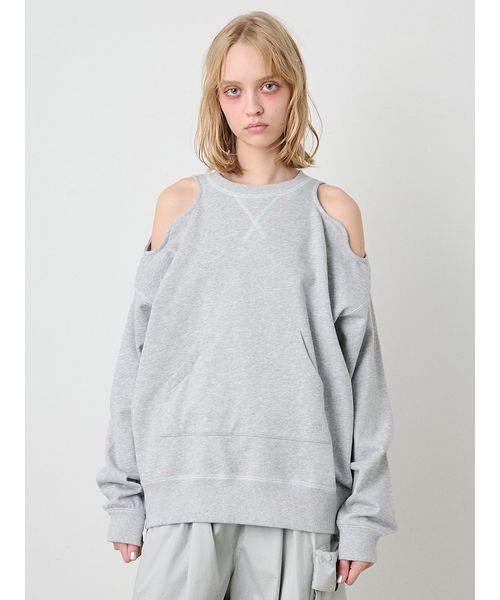 SORIN（ソリン） トレーナー スウェット Cut Out Shoulder Sweat Top 
