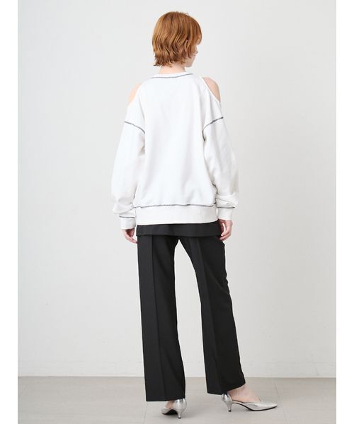 SORIN（ソリン） トレーナー スウェット Cut Out Shoulder Sweat Top
