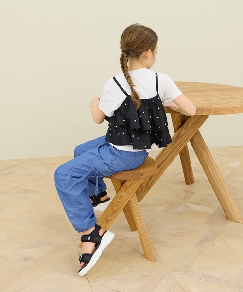 GLOBAL WORK（グローバルワーク） パンツ カーブドロストリボンパンツ