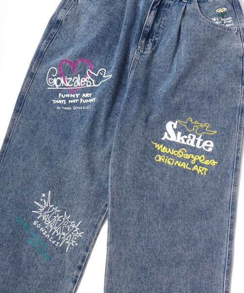 Mark Gonzales（マークゴンザレス） ワイドパンツ ジーンズ MARK