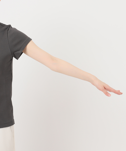 tシャツ 「追加・WEB限定カラー」スビンコットンスムースコンパクトTシャツ レディースの画像